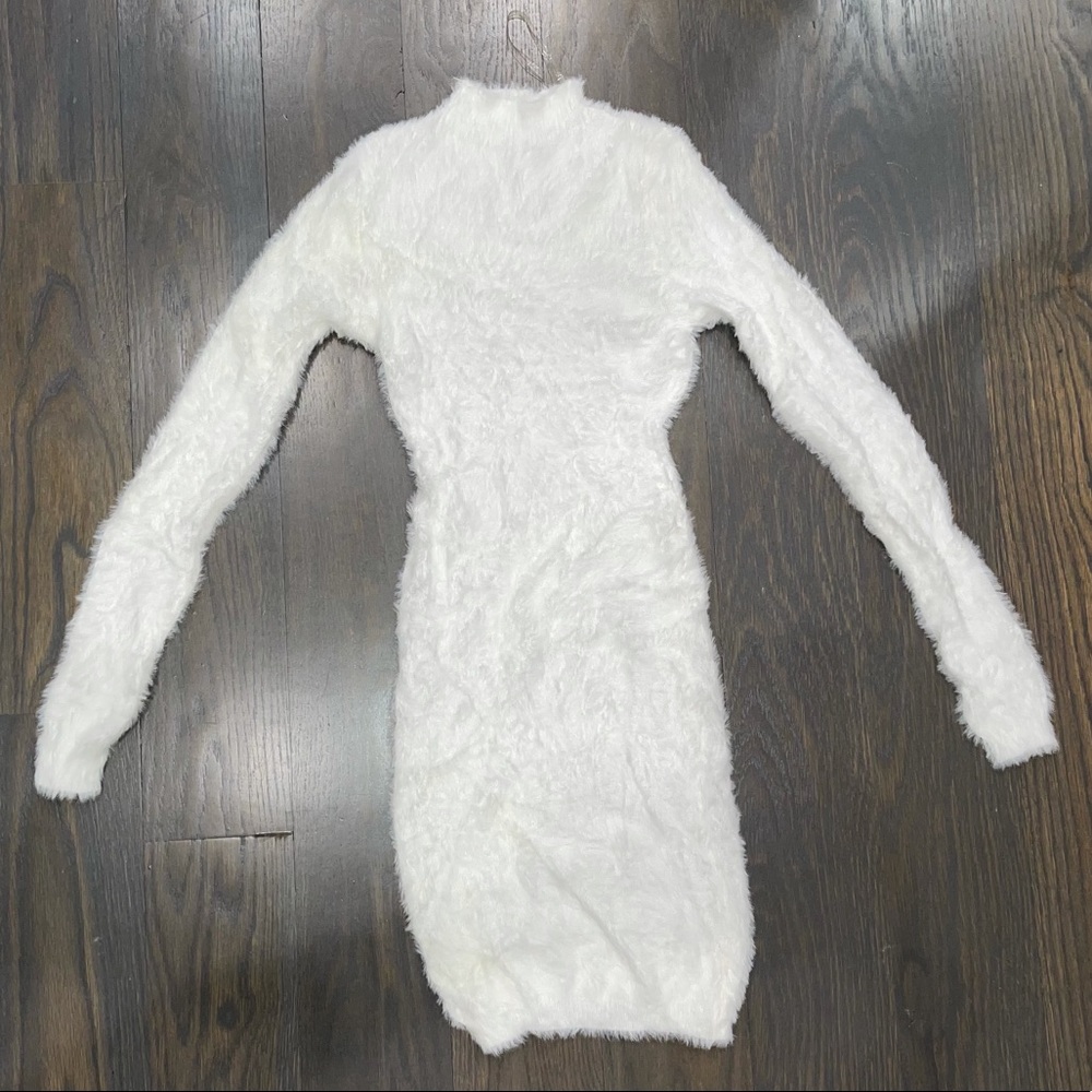 Fashion Nova Plush White Dress
